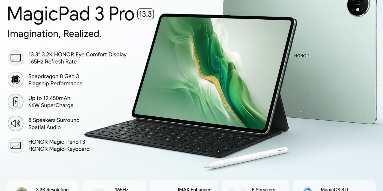 Honor MagicPad 3 Pro 13.3: Tablet Flagship Baru Dan Layar Besar