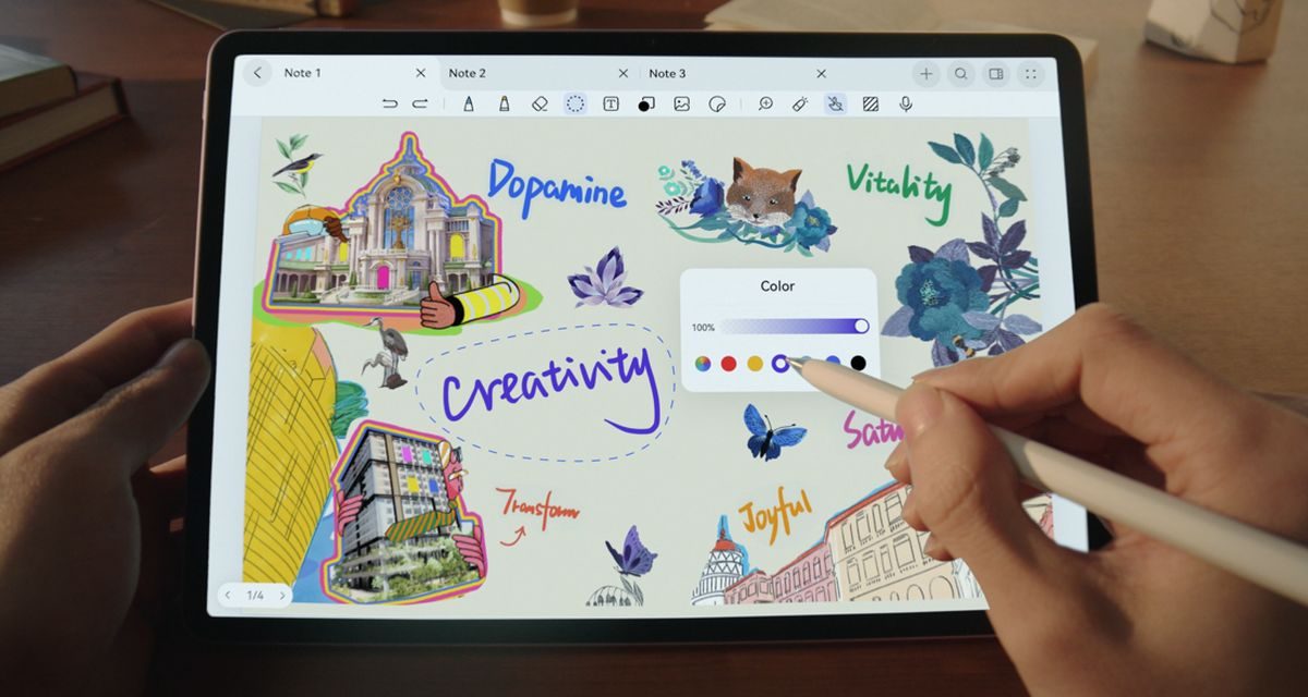 Sketsa Makin Asyik! Huawei MatePad 11.5 Dukung M-Pencil